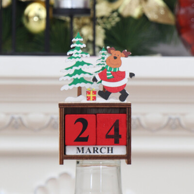

Gobestart Christmas Decorations European Pastoral Craft Wooden Creative Ornaments Calendar