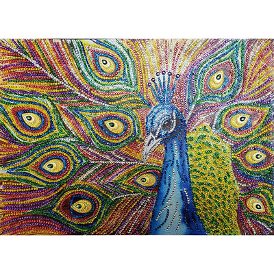 

5D DIY Special-shaped Diamond Painting Peacock Cross Stitch Embroidery Kit