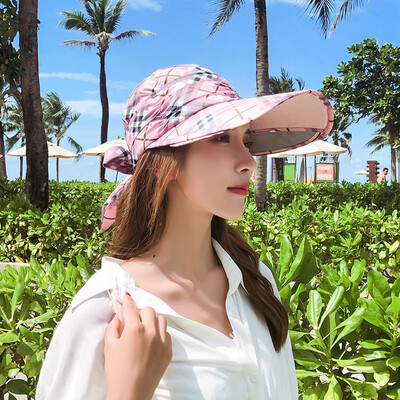 

Spring&summer Plaid retractable duck tongue Cap Baseball Cap