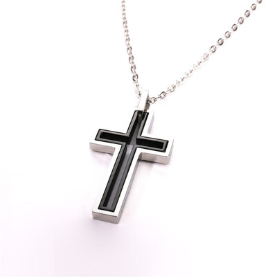 

Design Jean DIJUE Cross necklace simple fashion female steel wild 13707
