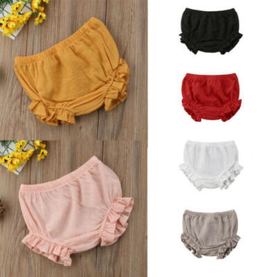 

Toddler Newborn Baby Girl Ruffle Bottom PP Pants Kids Nappy Diaper Cover Panties
