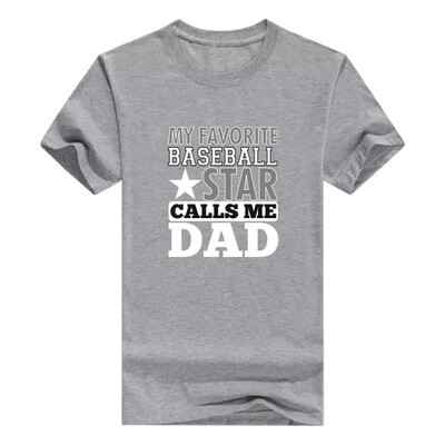 

Favorite Baseball Star Calls Me Dad Men T-Shirt