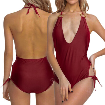 

Roseonmyhand Women Sexy Sport Thong Bikini Monokini Swimsuit Swimwear Bathing Beachwear
