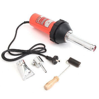 

1000W 2800Pa Lastics Welder Hot Air Welding Heat Torch 2 Speed Nozzle Roller