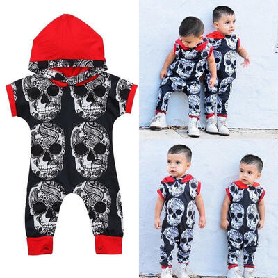

Toddler Infant Baby Newborn Boys Hooded Romper Jumpsuit Harem Outfits One-pieces Clothes