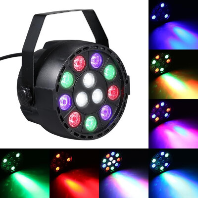 

AC 90-240V 12 LEDs Par Lights 8 Channel RGBW Color Mixing Stage Lighting with DMX Strobe & Sound Active Mode for Disco Party Chris