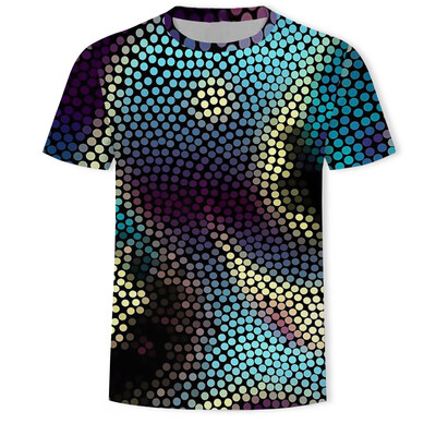 

Men 3D Print T-Shirt Basic Tee Round Neck Short Sleeve Blouse Tops Fitness Beach
