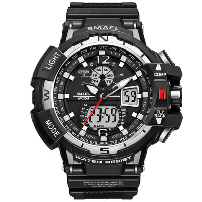 

Gobestart SMAEL Men LED Digital Wristwatch Multifuntional Outdoor Sport Watch Dual Display