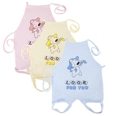 

Greensen 3 PCS Summer Baby Bamboo Fiber Cartoon Thin Apron Baby Even Foot Cute Puppy Pattern 73