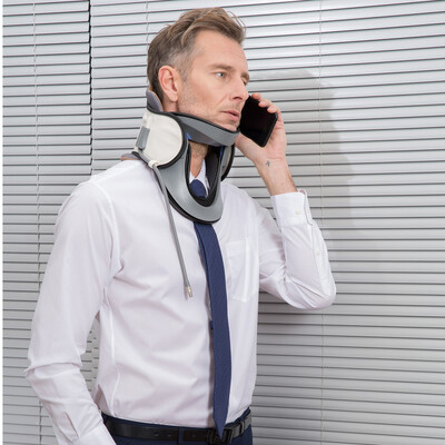 

LEAMAI Inflatable Medical Neck Cervical Traction Device Home Corrective Vertebral Tool Relief Neck&Upper Back Pain Portable Ho