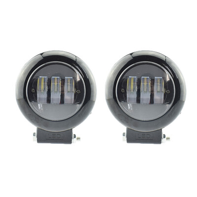 

1pair motorcycle led headlights work lights 12V 50W motorbike auxiliary lights spotlights automobile 6500K headlamp fog lamp