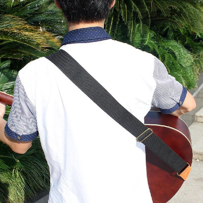 

IRIN Adjustable Belt Woven Cotton Guitar Strap with Leather Ends for Electric Acoustic Folk Guitars Comfortable&Durable