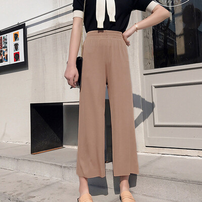 

Women Ladies Palazzo Plain Flared Wide Leg Pants Leggings Baggy Trousers Plus Sz