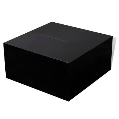 

Coffee Table with Storage High Gloss Black