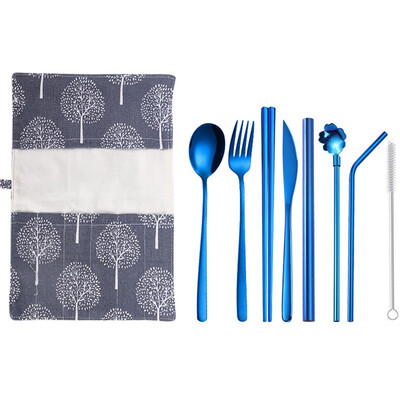 

Toponeto Set Stainless Steel Upscale Dinnerware Flatware Cutlery Fork Spoon Teaspoon 9PC