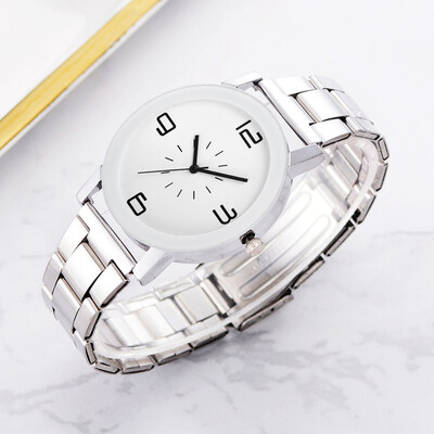 

〖Follure〗Casual Fashion Monochrome Simple Digital Steel Strap Strap Ladies Watch
