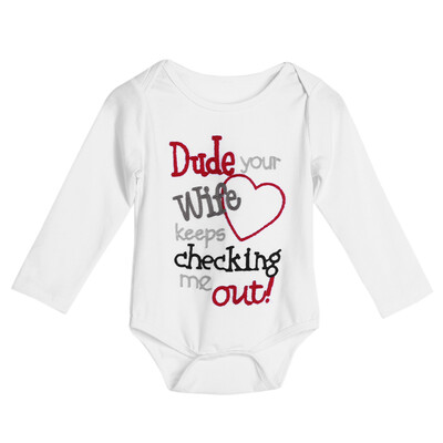 

Baby Infant Kids Letter Embroider Long Sleeve Rompers Bodysuit Jumpsuit