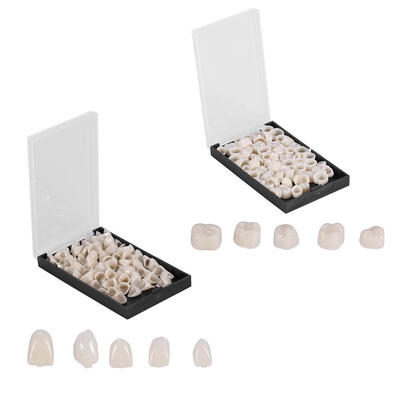 

Greensen 50PcsBox 2Types Dental Teeth Temporary Realistic Oral Care Anterior Molar CrownTemporary Dental Crown