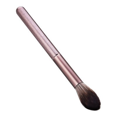 

Toponeto 1 pcs rose gold high end wood handle micro crystal silk makeup brushes