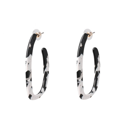 

2019 New Design Polygonal Acrylic Resin Dangle Earring for Women Colorful Shell Geometry Statement Earring ZA Wedding Jewelry