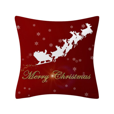 

〖Follure〗Christmas Pillow Case Glitter Polyester Sofa Throw Cushion Cover Home Decor