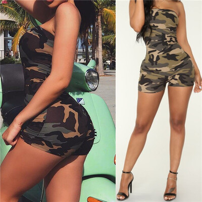 

Women Clubwear Holiday Trousers Mini Jumpsuit Playsuit Romper Beach Shorts Dress