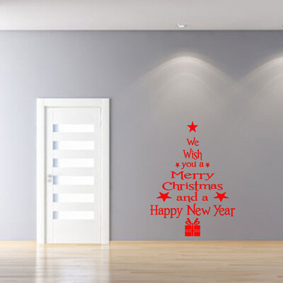 

Gobestart Vinyl Removable 3D Wall Sticker Christmas Tree Decals For Christmas Wall Decal
