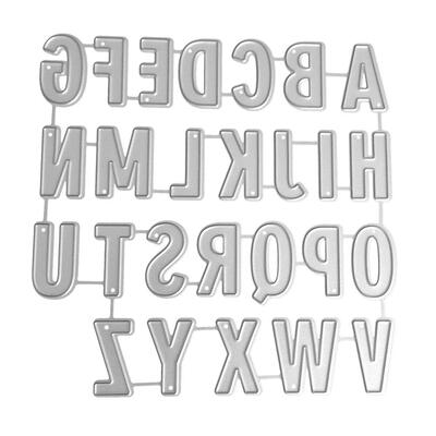 

AZ English Letters Metal Cutting Dies Stencils Embossing for DIY Craft