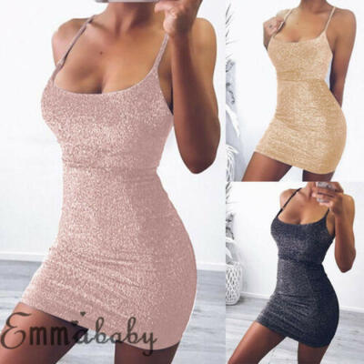 

Women Sequin V-neck Sexy Bodycon Cocktail Evening Party Short Mini Pencil Dress