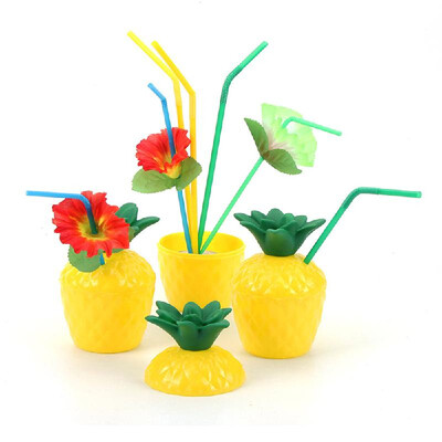 

Pineapple-shapedCoconut Shaped Drink Cups for Hawaiian Luau Summer Beach Party Supplies