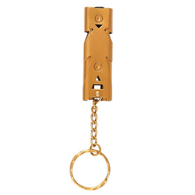 

Double Pipe Whistle High Decibel Stainless Steel Emergency Survival Whistle