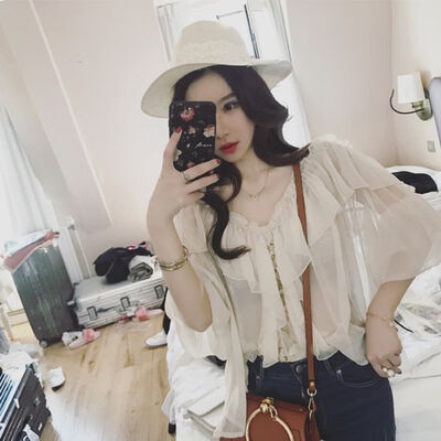 

Chiffon Blouse Woman Fashion Long Thin Women Blouses&Tops Lantern Sleeve Office Shirt Casual Tops Blusas Chemise Femme
