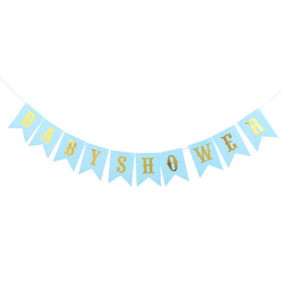 

1 Set Paper Bunting Banners Flags BABY SHOWER Party Decoration Supplies