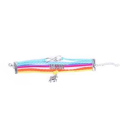 

Cute Unicorn Bracelet Handmade Rainbow Unicorn Sparkly Charm Bracelet Infinity Love Charm Bangles Best Gift for Girls&Womens