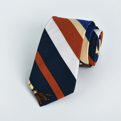 

Mens Korean version of the casual narrow cotton tie printing 7 cm 2019 summer new tie custom manufacturers spot