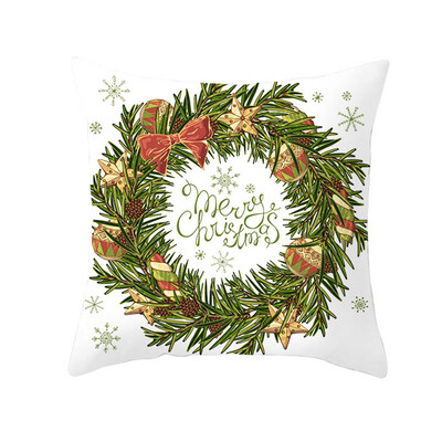 

Christmas Snowman Peach Skin Velvet Pillow Case Throw Cushion Cover Home Décor Does not include pillow core
