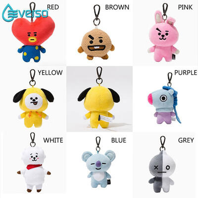 

Everso Bangtan Boys Stuffed BTS Keychain Bag Pendant Plush Doll BT21 Toy
