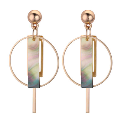 

Simple Temperament Geometry Drop Earrings Hollow Alloy Strip Dangle Pendents Earrings For Women Earrings