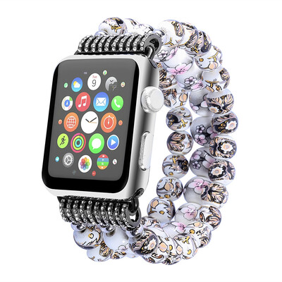 

〖Follure〗Ceramic beads Strap Replacement Wrist Band For Apple Watch Series 12 42mm