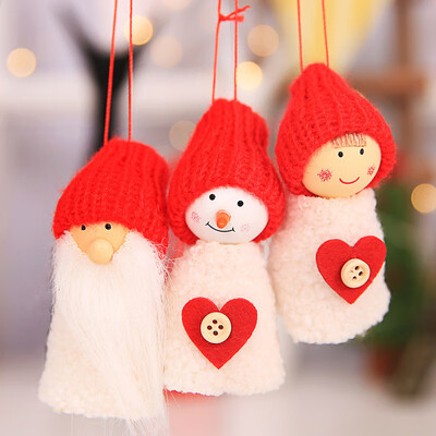 

New Year Santa Claus Christmas Tree Dolls Hanging Decor Home Party Ornaments Set