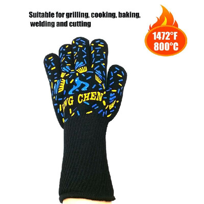 

Kitchen Gloves BBQ Heated Heat-resistant Multi-purpose Cooking Gloves Suitable for Grilling Cooking Baking Welding&Cutting