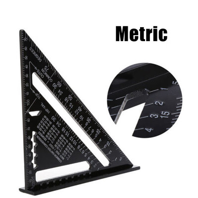 

Triangular Measuring Rulers 7 Inch Metric Aluminum Alloy Speed Square Roofing