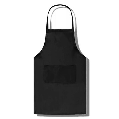 

Apron Pure Color Kitchen Apron Big Pocket Adult Apron Kitchen Accessories 1pcs