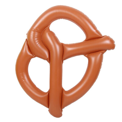 

〖Follure〗Swimming Pool Giant Inflatable Pretzel Float Toy Summer Swim Ring Water Raft