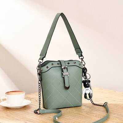 

Summer bucket womens bag fashion Korean student net red foreign style large capacity shoulder Messenger bag