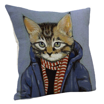 

〖Follure〗Cute Cat Sofa Bed Home Decoration Festival Pillow Case Cushion Cover