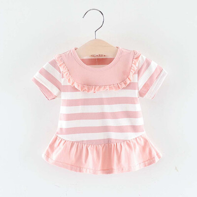 

Toddler Kid Baby Girl Striped Printed Party Casual Princess Dress Clothing