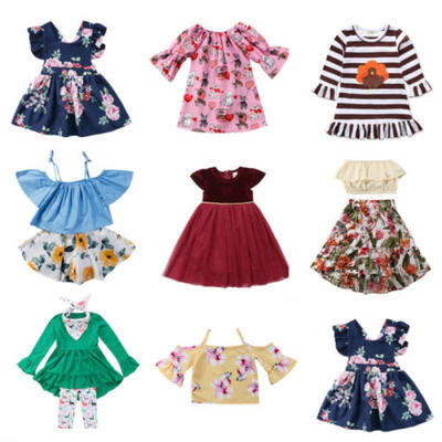

Toddler Kids Baby Girls Princess Dress Pageant Party Wedding Tutu Dressy Clothes