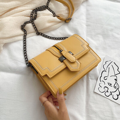 

Summer womens bag new fashion 2019 summer small fresh Korean version 100 lap shoulder slanted fashion chain bag