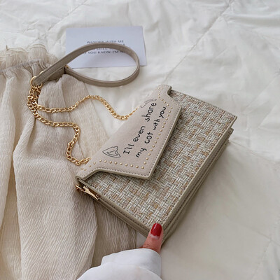 

Qiao Bani 2019 early autumn new Korean chic fashion frosted chain small square bag shoulder diagonal trend handbags